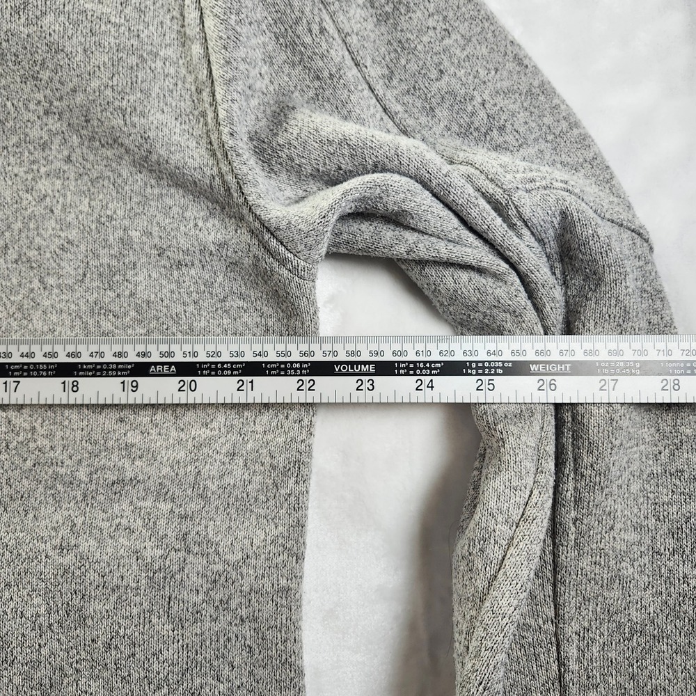 Free Country Sweater Fleece Jacket Mens Large Gray Excellent Hybrid Quilted Zip - Picture 5 of 14